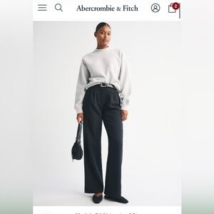 Abercrombie & Fitch Black Sloane Curve Love Trousers